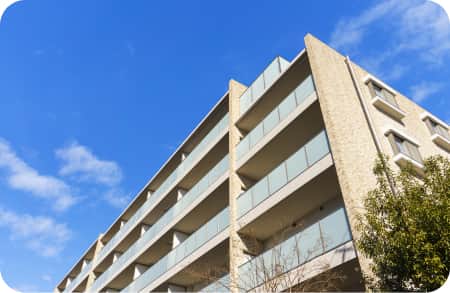 クラウド管理が管理するマンションの外観